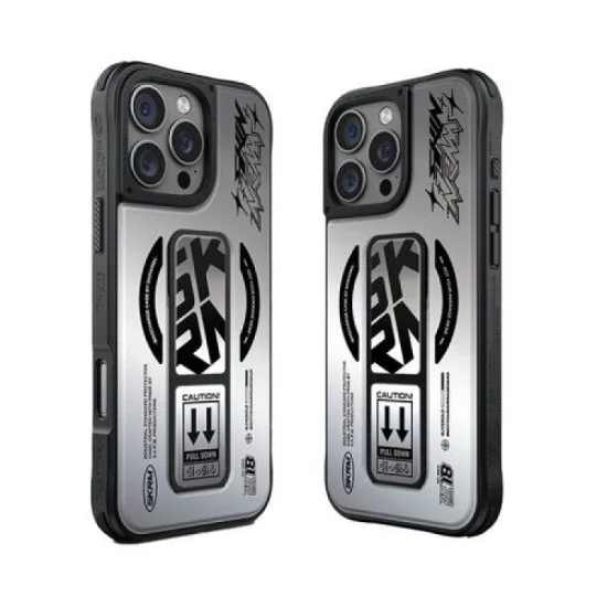 Cover Iphone 16 Pro Max Kira Kobay Magsafe Case With Grip Skin Arma - Gray